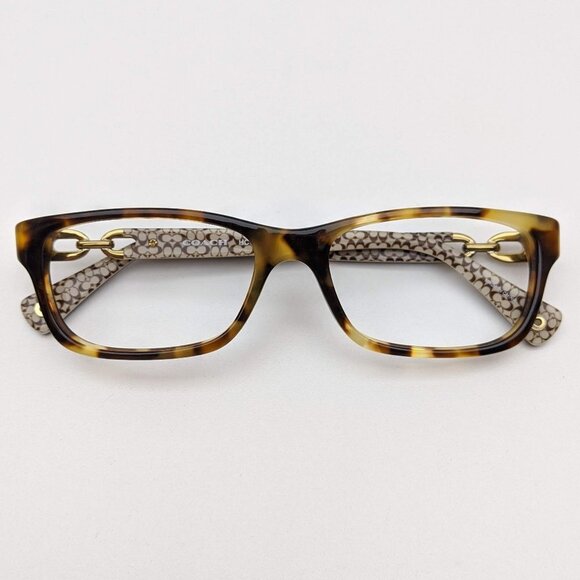 🕶️Coach HC6052 Fannie 5238 Eyeglasses 52/16 135 /KAK826🕶️ - Picture 1 of 6